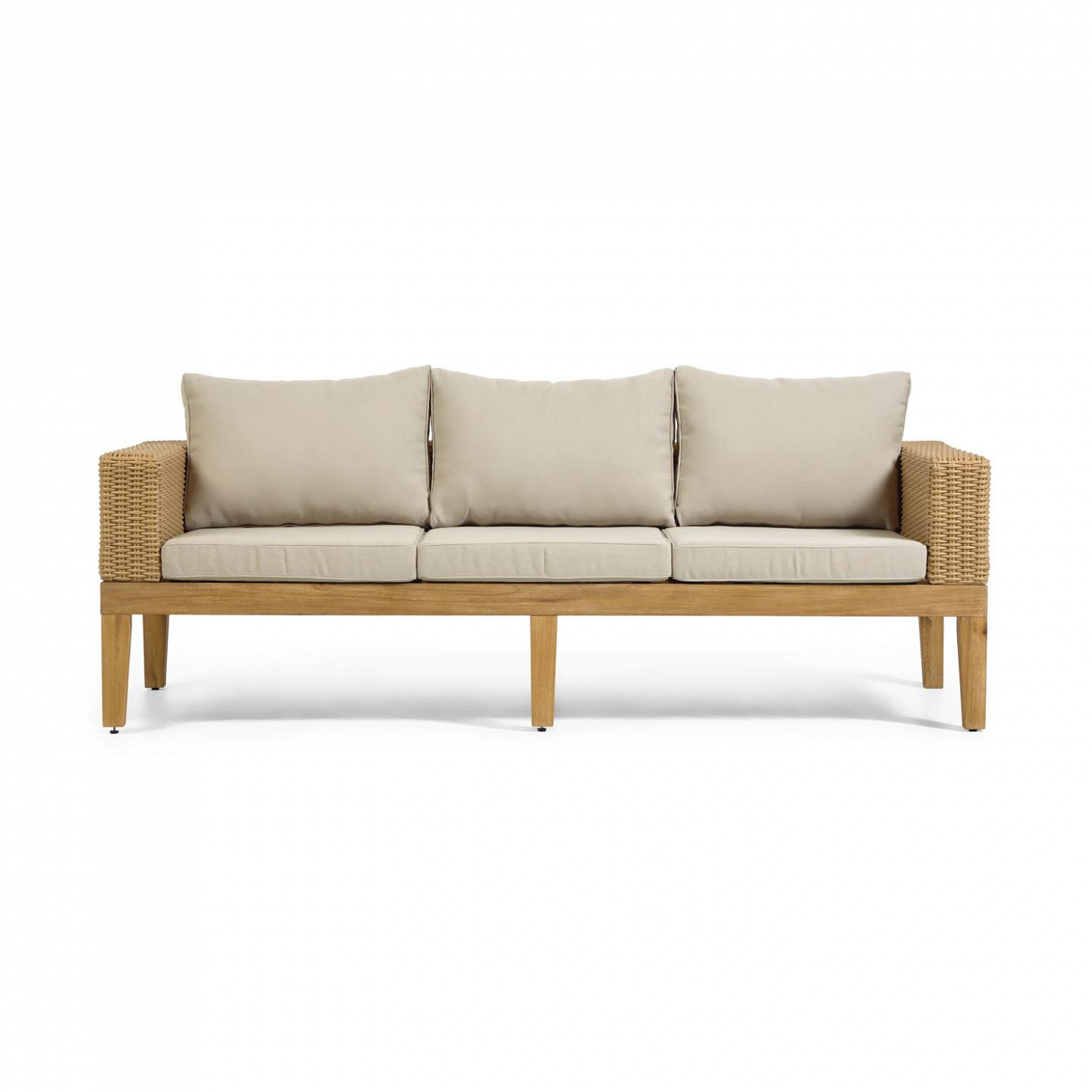 097573 Диван Giana из массива акации и ротанга 193 см La Forma GIANA  - Вид №1