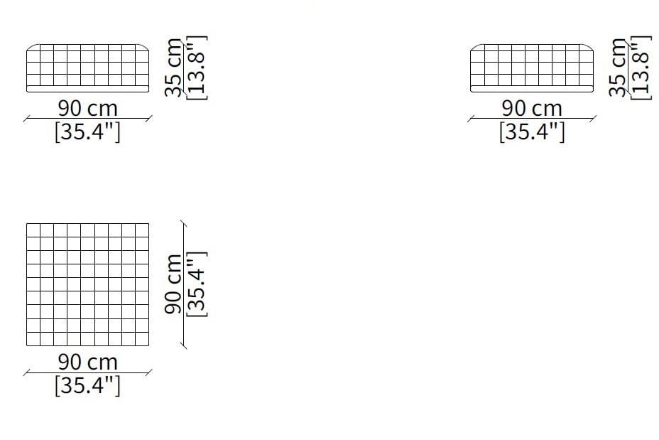 Кожаный квадратный пуф Frigerio JONAS ARCH-00075270 - Вид №5