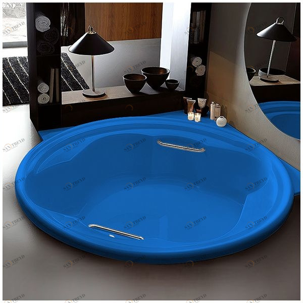 Ванна Gruppo treesse Ninfa V6591-G голубая круглая большая VTLV6591G