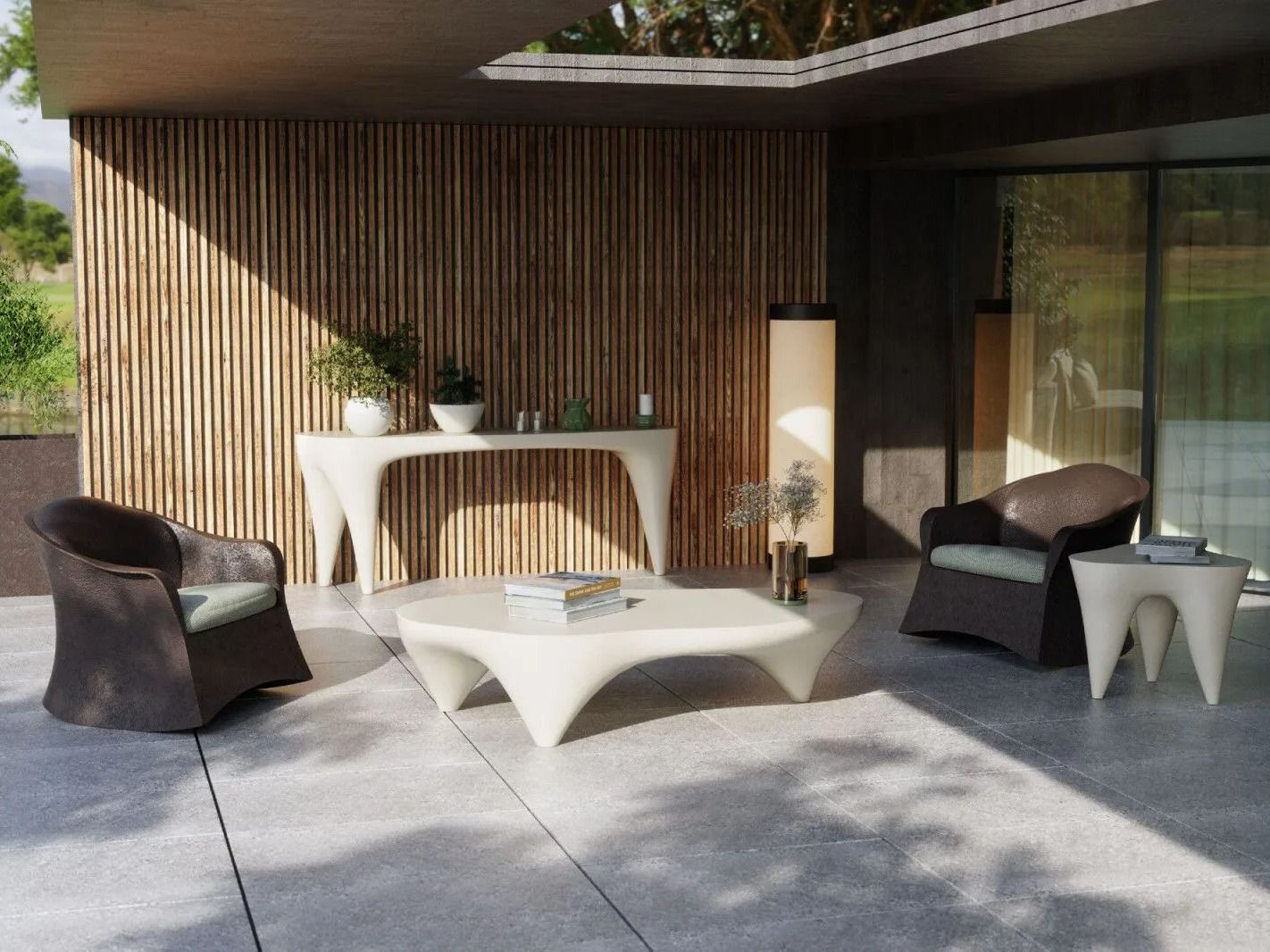 Садовый стол из стекловолокна GANSK Ivory ARCH-00078270 - Вид №5