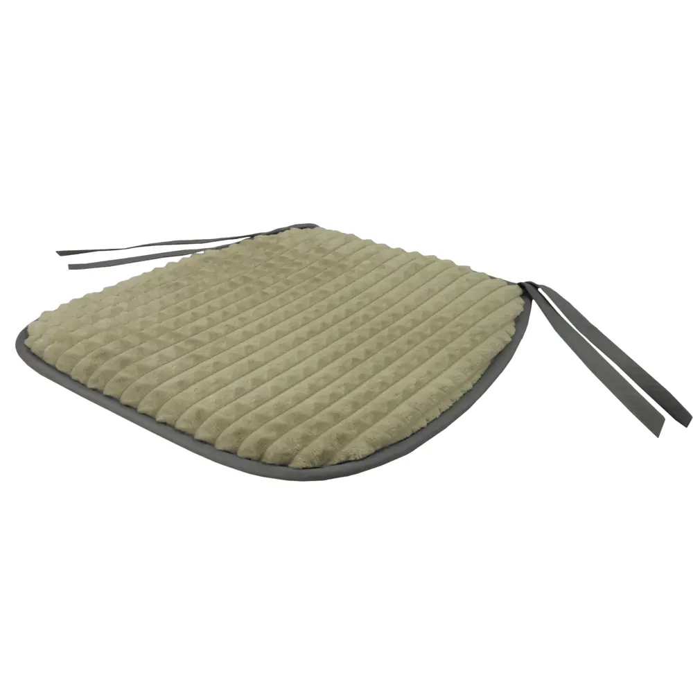 Галета для стула «Плюш» 38х40 см, плюш, цвет коричневый Santreyd STLM-2186348 - Вид №1