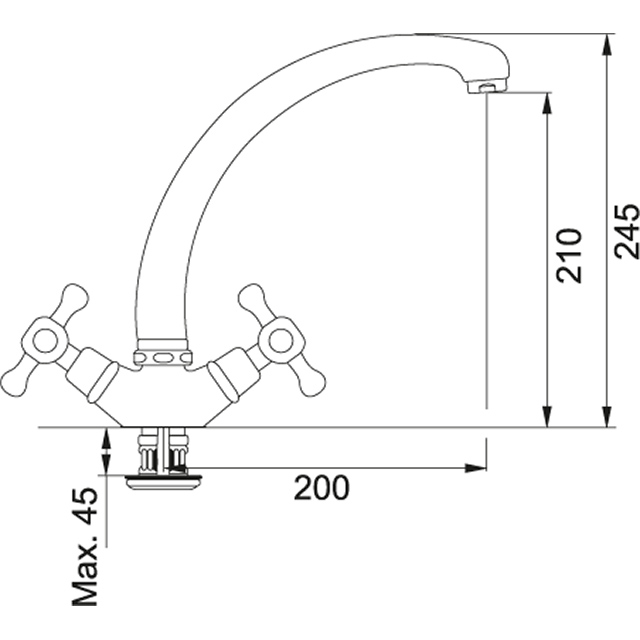 Смеситель кухонный   Franke Ambra Ambra Бронзовый sun-id-1698966 - Вид №1