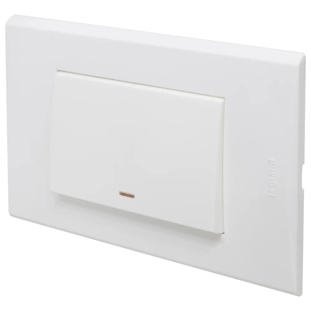 Выключатель Legrand Anam Zunis, 1 клавиша, с подсветкой, цвет белый STLM-2097074 - Вид №1