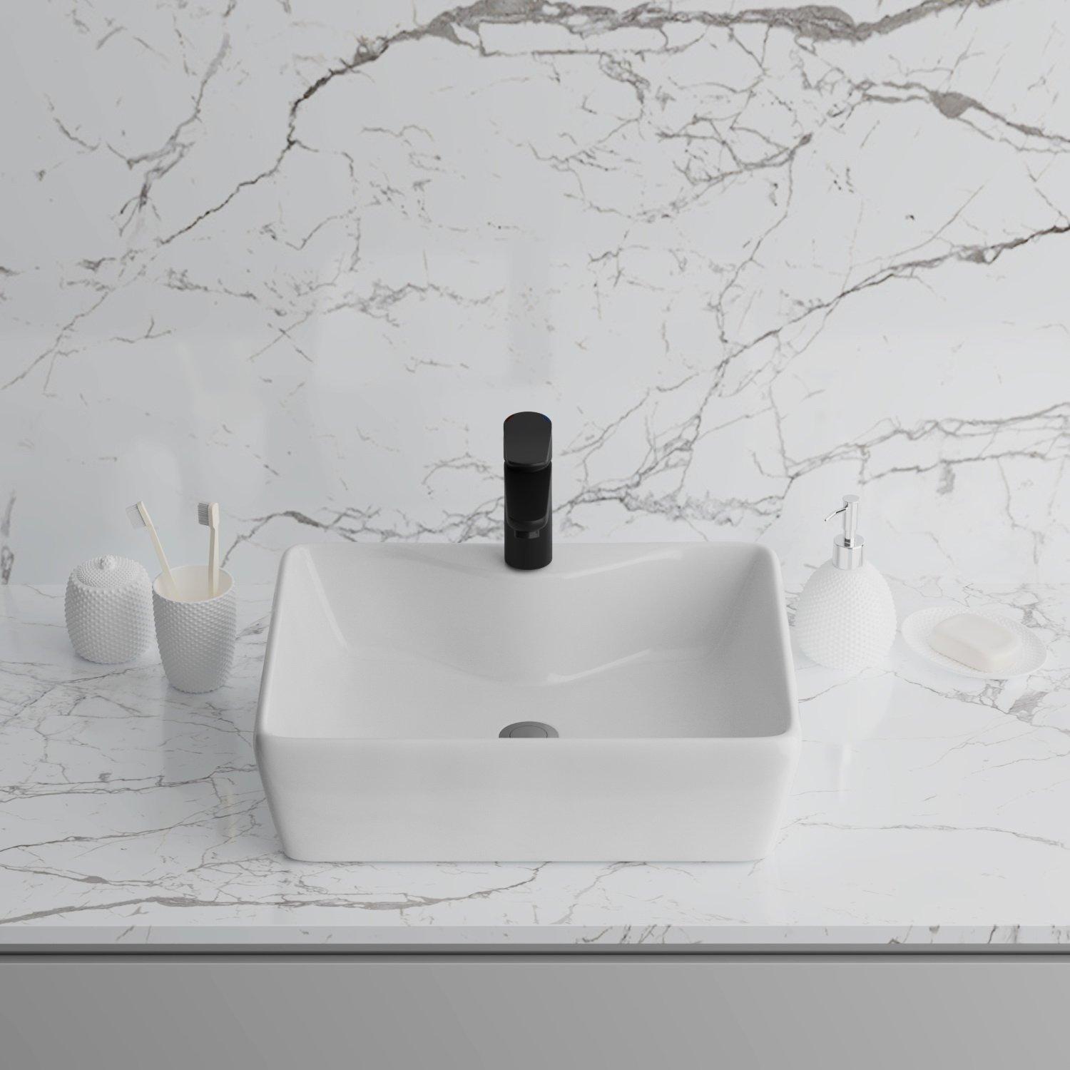 GR-3017 Накладная раковина на столешницу  прямоугольная Grossman 