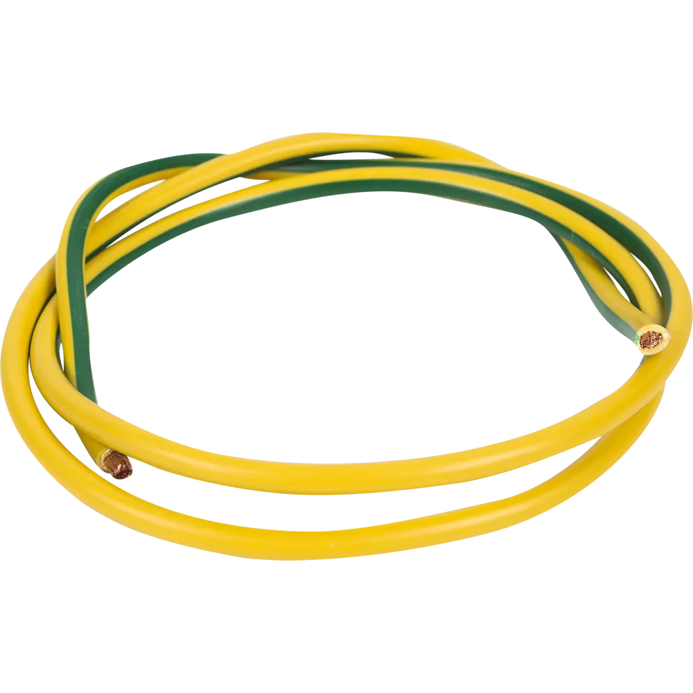 Провод Electraline ПуГВ 1x4 на отрез ГОСТ цвет жёлто-зелёный STLM-2085505 - Вид №1