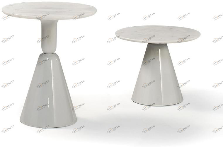 Sancal Высокий круглый мраморный журнальный столик Pion sun-id-1405763