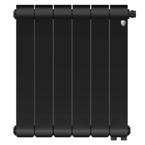 Royal Thermo Infinity - биметаллический радиатор черный, 6 секций, нижнее подключение 89437341