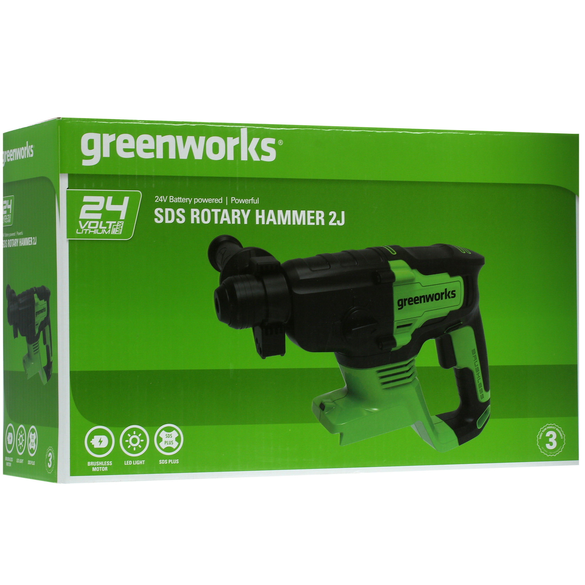 Перфоратор GreenWorks GD24SDS2 24V 5346972 STDN-0043469 - Вид №8