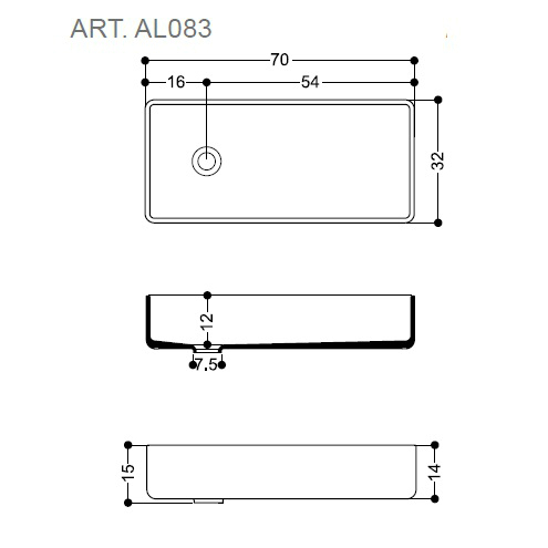 42029 Накладная раковина на столешницу  овальная Santreyd  - Вид №1