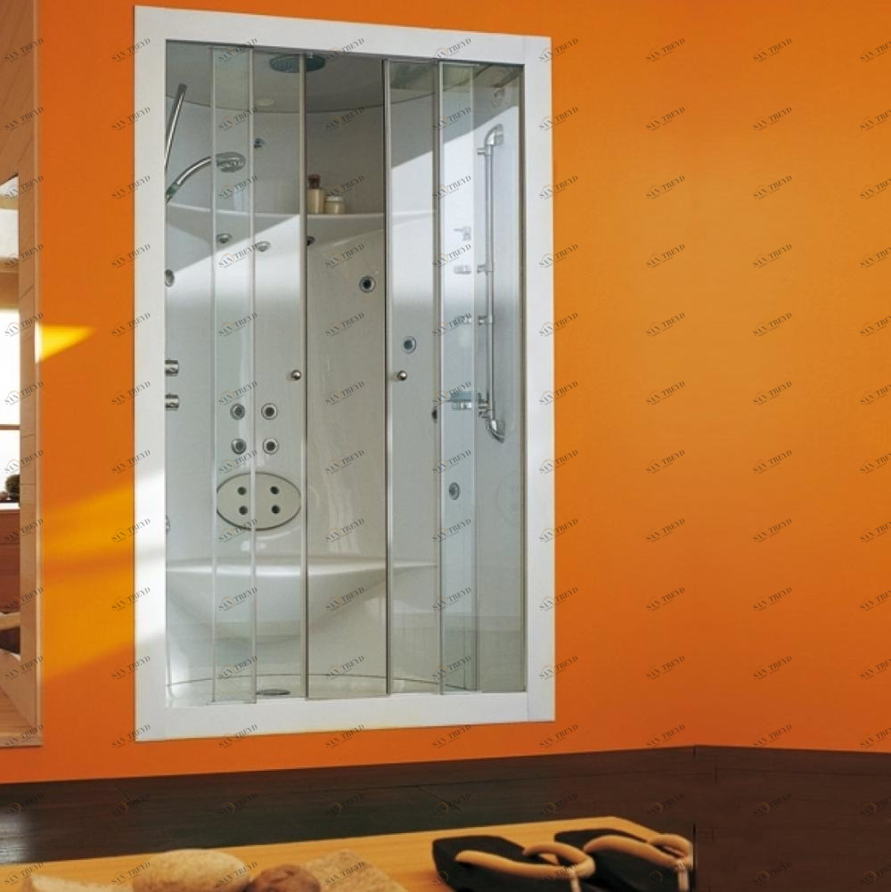 Душевая кабина встраиваемая с гидромассажем и паровой баней Box Sabi In Digit Top Karolitalia BLUBLEUBOXSABIINDIGITTOP