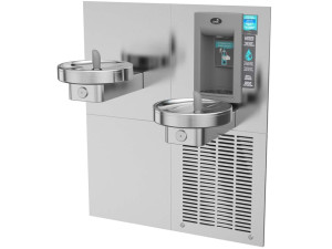 Бесконтактный диспенсер для воды с питьевым фонтаном