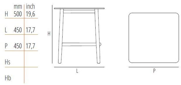Wiener GTV Design Квадратный журнальный столик из дерева и стекла Single curve sun-id-1454608 - Вид №5
