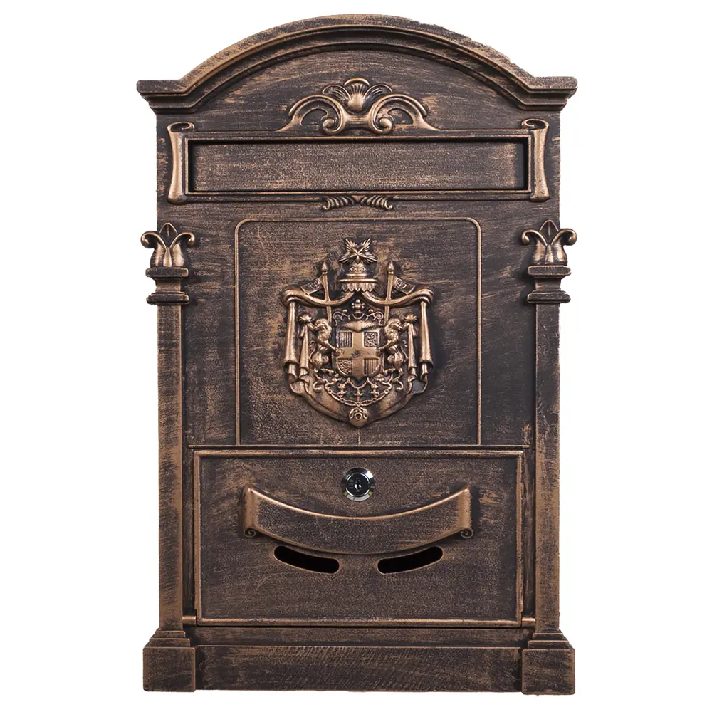 Ящик почтовый Standers MB-01(L)-AB, алюминий/сталь, цвет бронза рустикальная STLM-2177934 - Вид №2