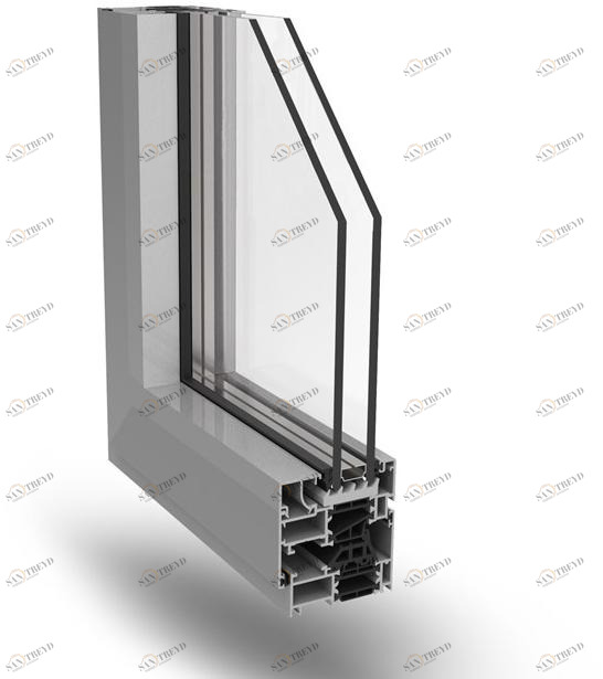 Fresia Alluminio Распашное окно из алюминия с терморазрывом Eco-slim sun-id-1364100