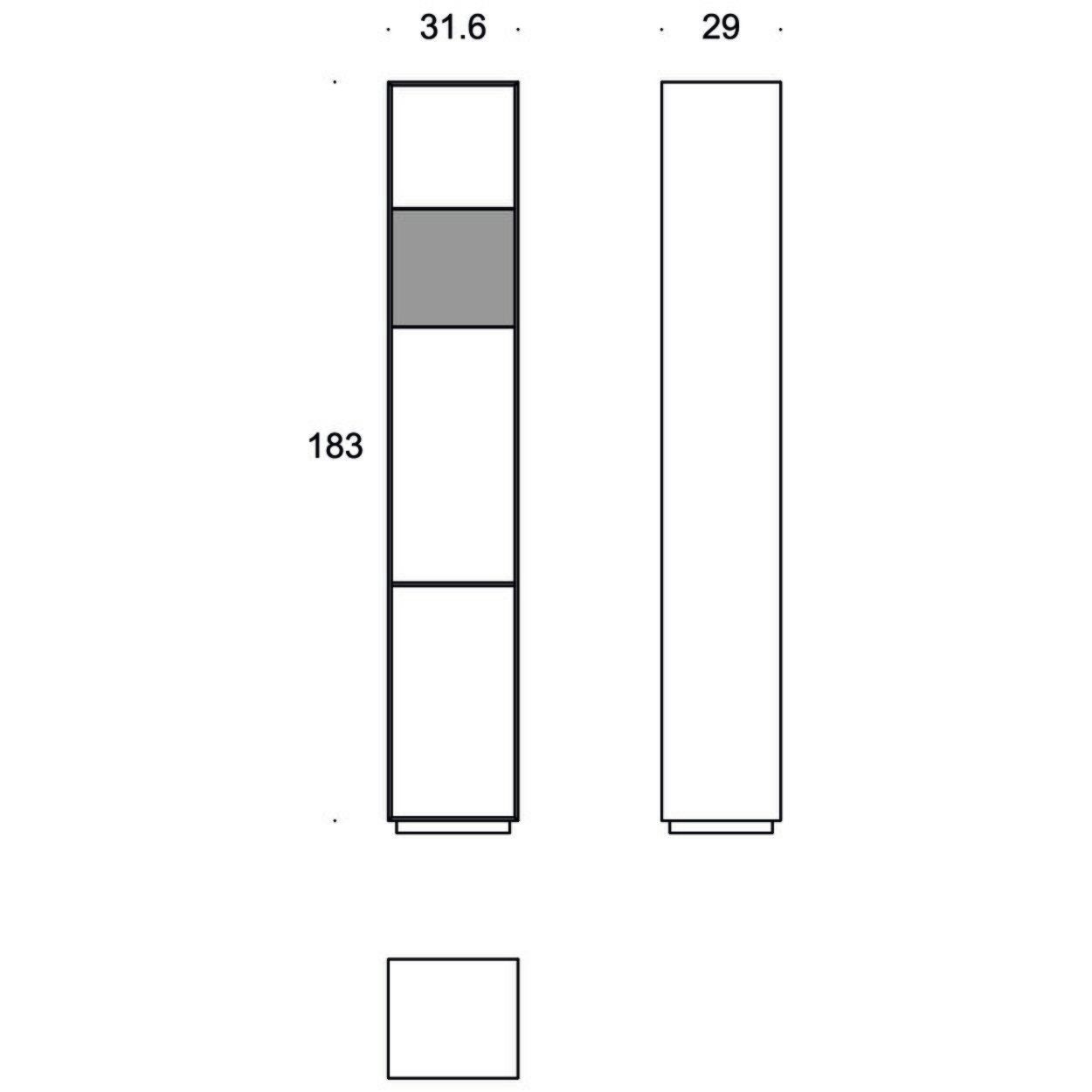 Отдельно стоящий книжный шкаф из окрашенного металла Busnelli KÔZO ARCH-00006501 - Вид №4