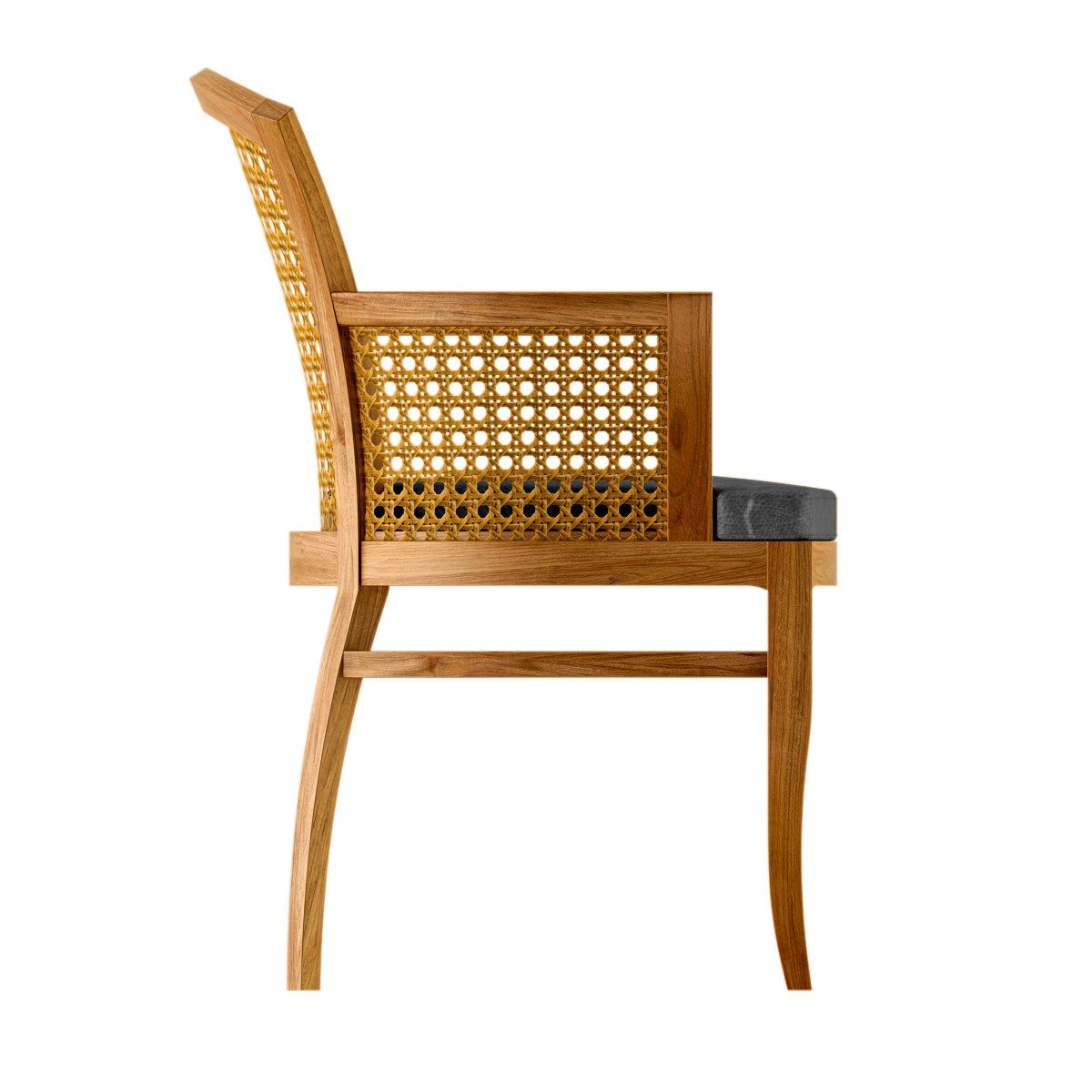 Садовый стул из тикового дерева Deco с подлокотниками ASTELLO Tournesol ARCH-00131315 - Вид №3