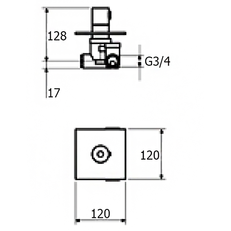 EL972101015 Смеситель для душа Webert Elio - Вид №1
