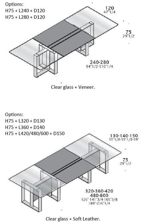 ESTEL GROUP Стол для переговоров из дерева и стекла с системой управления кабелями Altagamma sun-id-1362663 - Вид №5