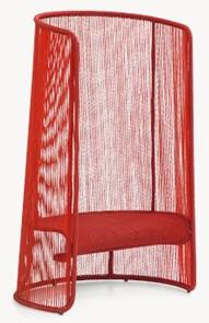 Moroso Кресло с высокой спинкой из цветных полиэтиленовых нитей M'afrique sun-id-1425448 - Вид №10