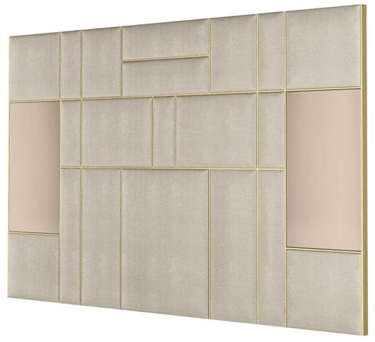 FRATO Кожаное изголовье для двуспальной кровати с обивкой  Ffu160003aaj  - Вид №1