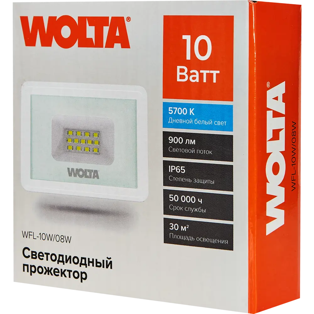 Светодиодный прожектор Wolta WFL-10W для уличного освещения 89338412 STLM-0915438 - Вид №5