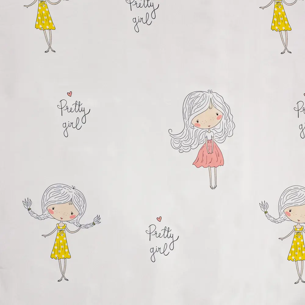 Тюль на ленте Девочка 250x260 см цвет розовый GARDEN STLM-2044048 - Вид №2