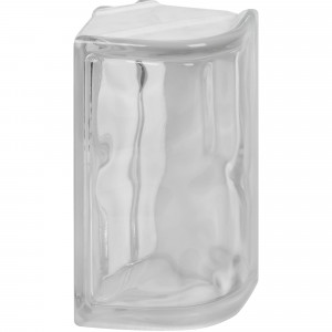 82349334 Стеклоблок Волна угловой круглый