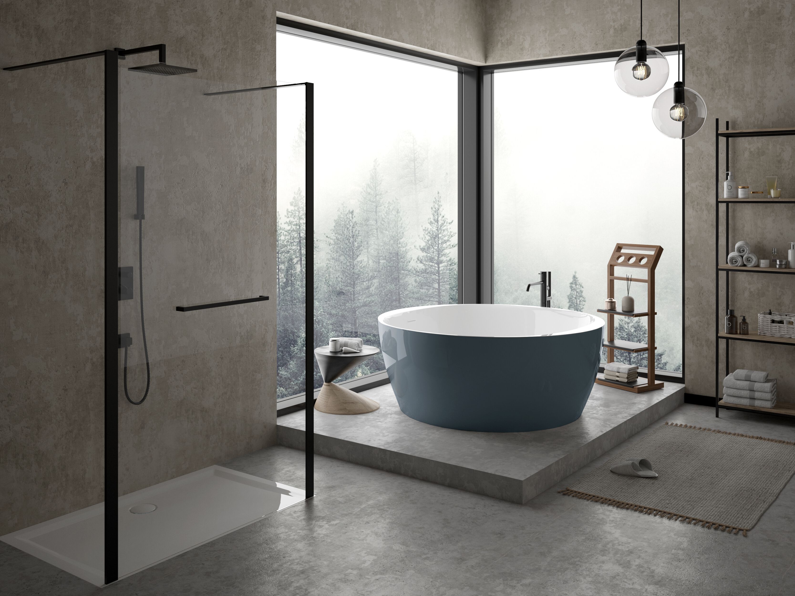 Акриловая круглая ванна для ванной комнаты HOESCH iSensi ARCH-00019372 - Вид №1