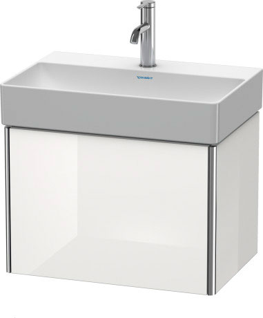 XS406700909 Тумбочка подвесная компакт XSquare #XS4067 584 x 390 мм Светло-голубой матовый декор Duravit - Вид №2