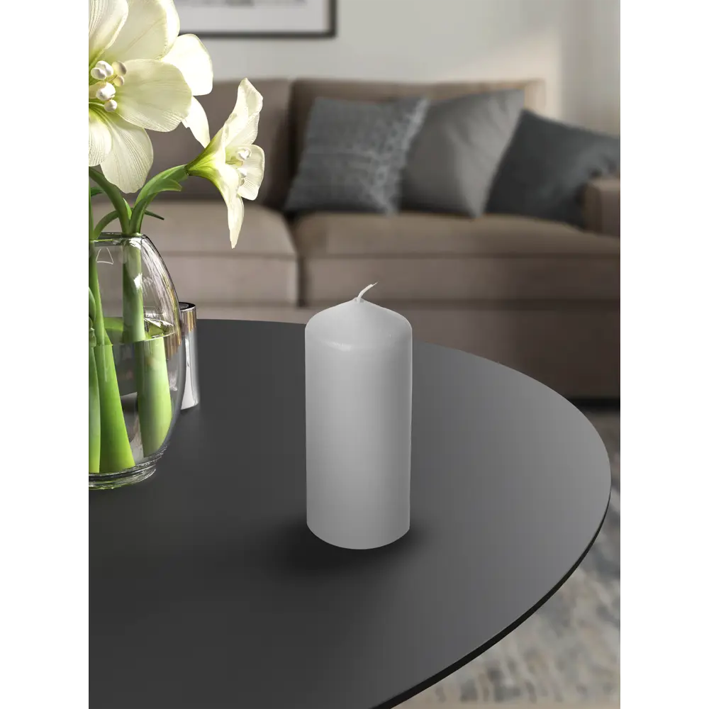 89369097 Свеча столбик белая 12 см STLM-0831909 Santreyd  - Вид №2