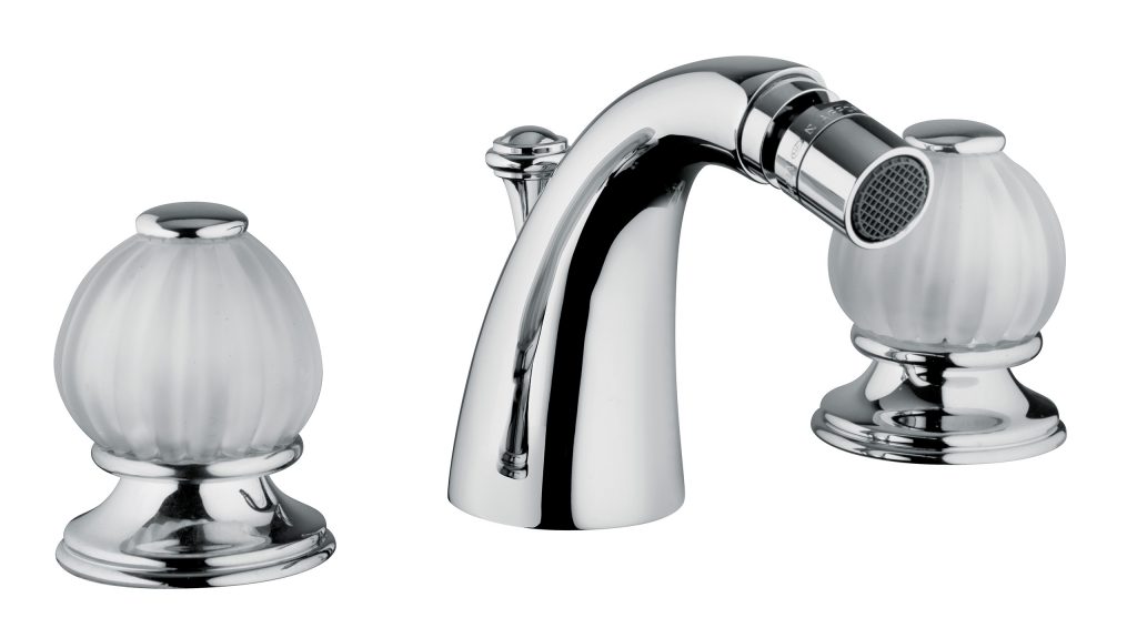 5503 Смеситель для биде с тремя отверстиями и сливным клапаном 1,1 / 4 ”. Bongio Rivoli