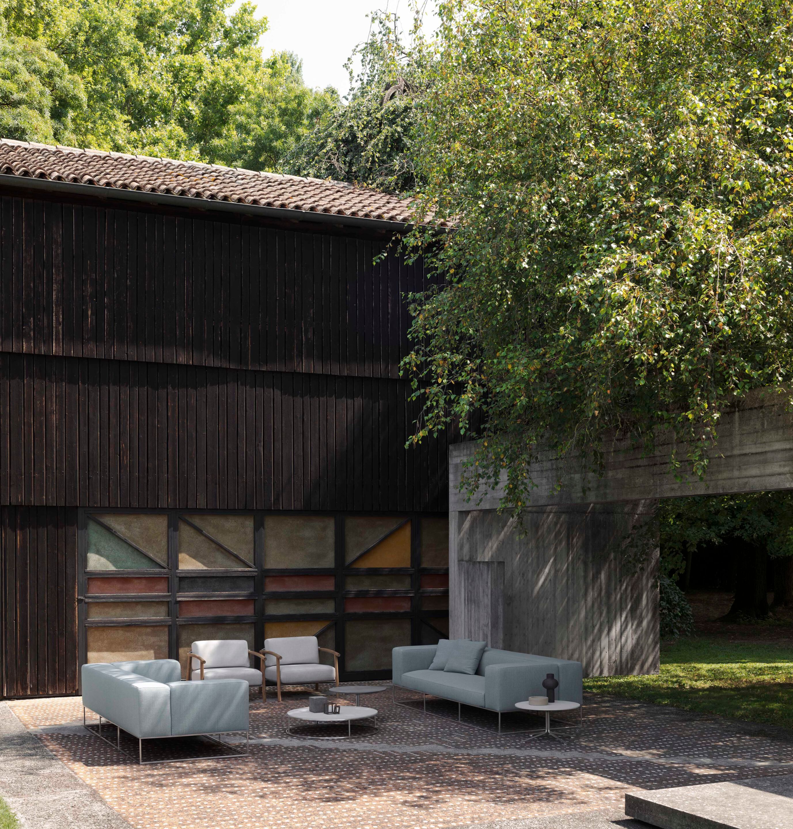 Тканевое садовое кресло с подлокотниками Living Divani Касуми ARCH-00047709 - Вид №4