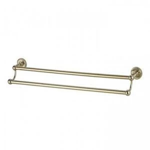 Держатель для полотенец Aquanet 4618D, золото (45 см, двухрядный)