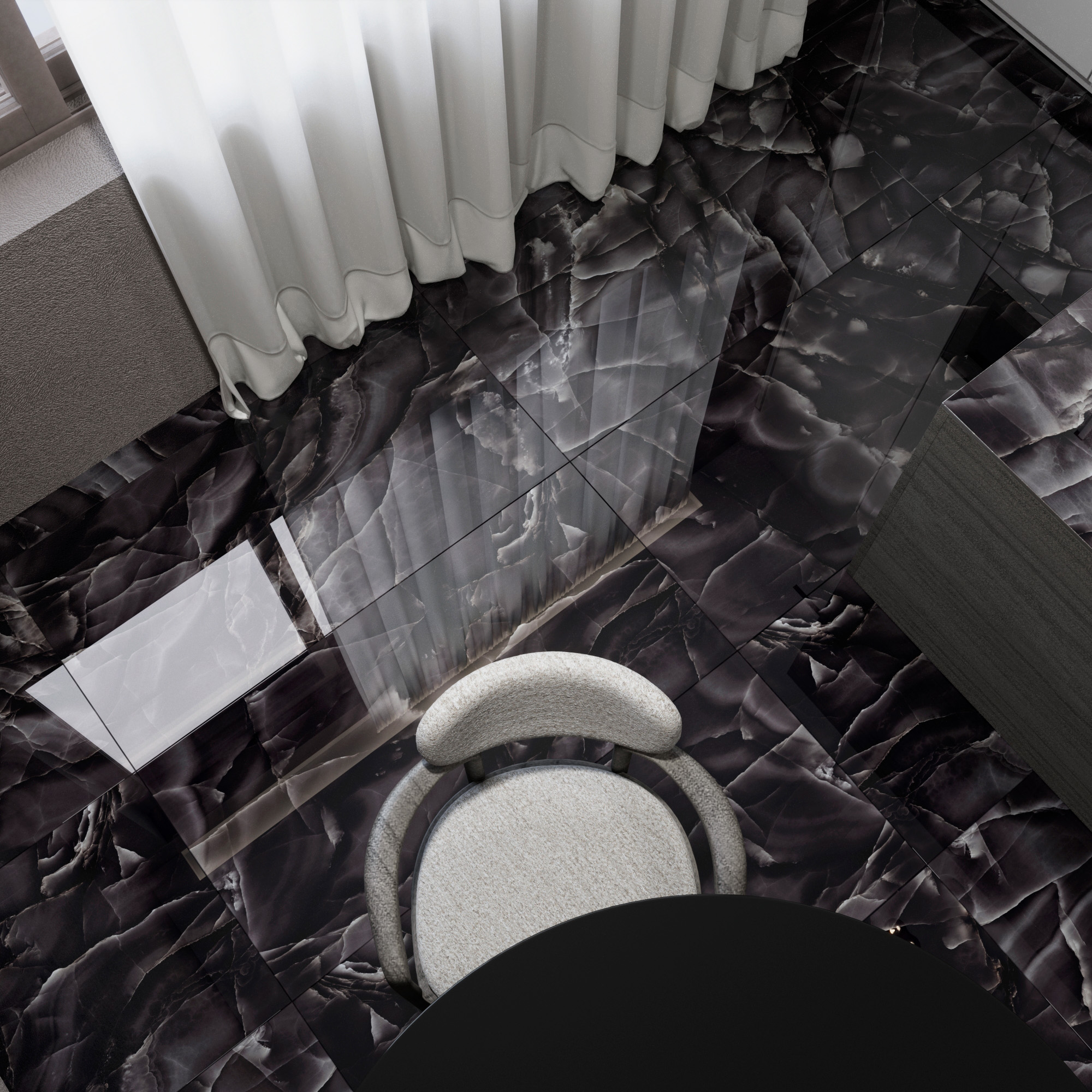 Керамогранит ONYX BLACK 60х120 Arcadia Ceramica HG2009-A
