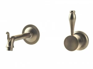 Officine Gullo Настенный однорычажный кухонный смеситель на два отверстия из латуни