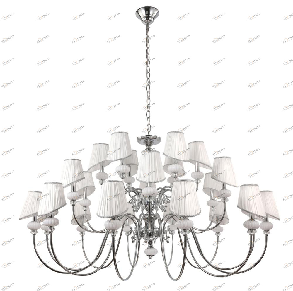 Подвесная люстра Crystal Lux Alma White SP-PL12+6+6 белая CRYSTAL LUX ДИЗАЙНЕРСКИЕ, ALMA 109299 Белый 