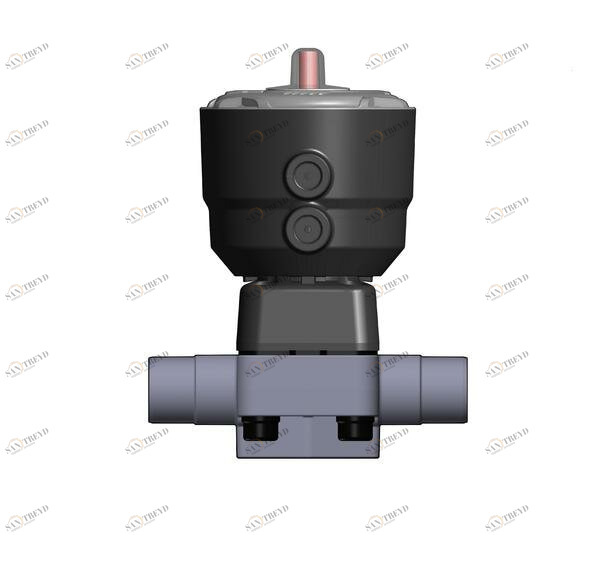 SANIT 221382000200050 2/2-ходовой мембранный клапан DK / CP, PVC-U, д 20 - 75 г, цапф, НЕТ 