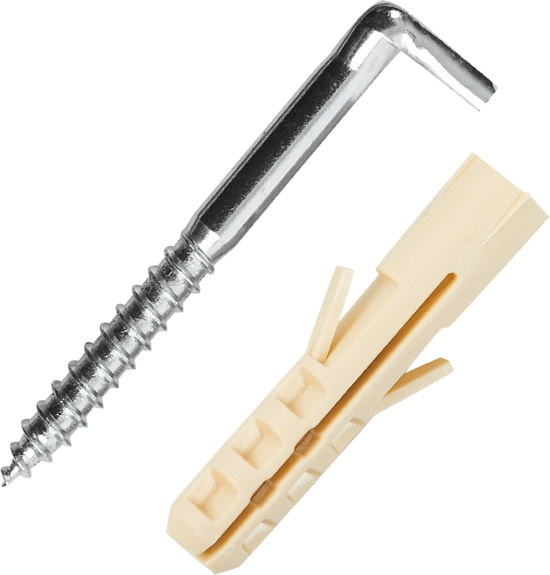 Крюк-шуруп L-образный ЕВРОПАРТНЕР 6×65 мм для навесных конструкций 87825847