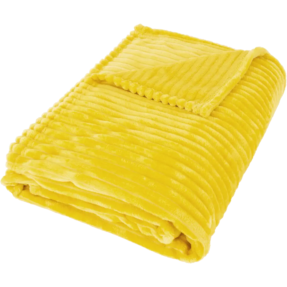 Плед "Trieste" 150x200 см фланель цвет желтый Santreyd STLM-2113924 - Вид №2