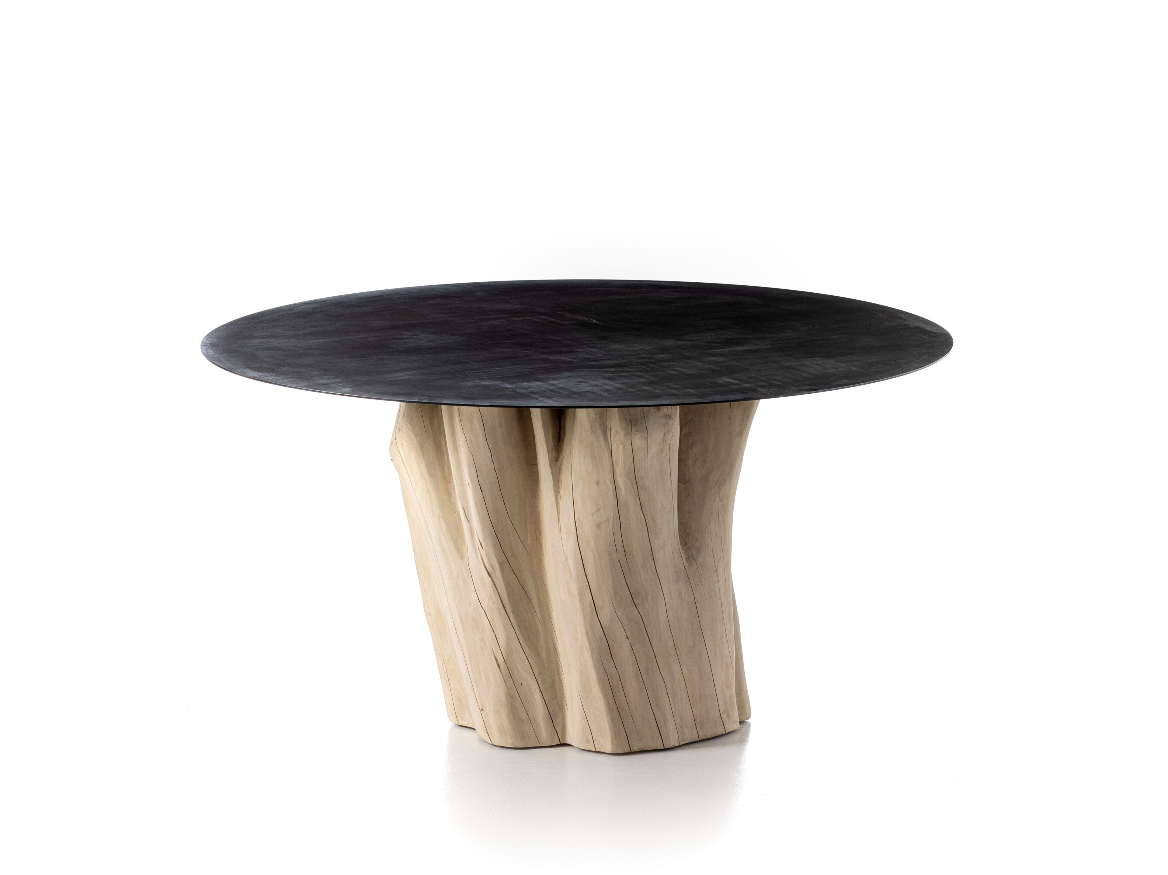 Круглый железный обеденный стол Gervasoni кирпич ARCH-00030878