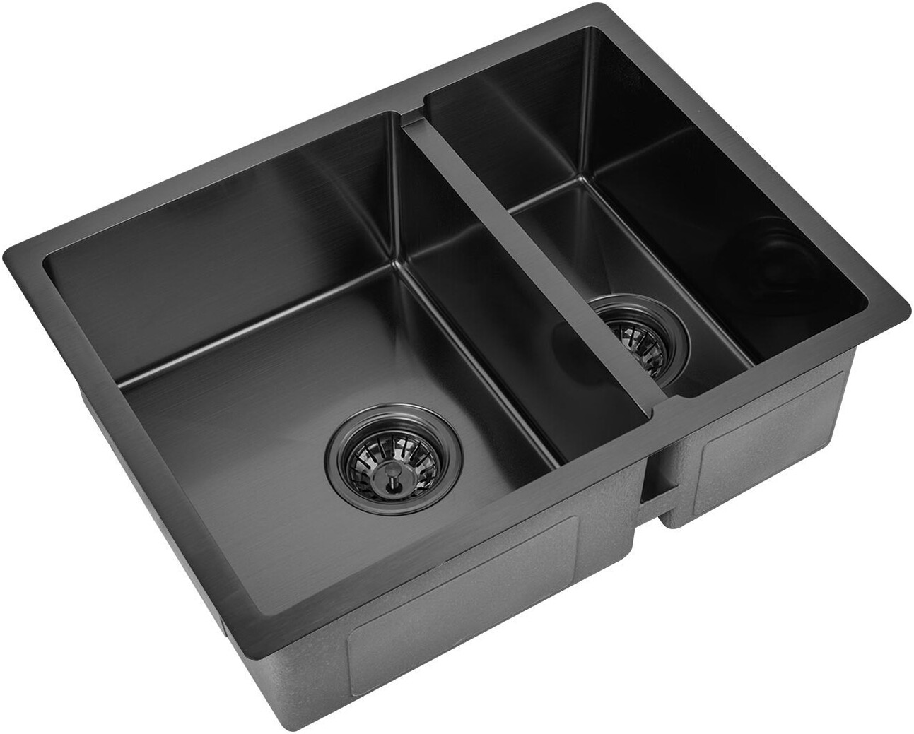 Мойка кухоная ZorG Inox R PVD 58-2-44 GRAFIT из нержавеющей стали, графит