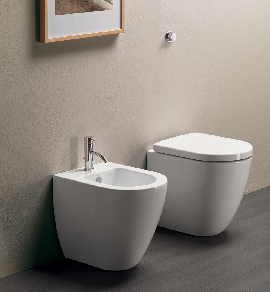 881911 Приставной унитаз напольный Белый GSI ceramica Pura Италия - Вид №2