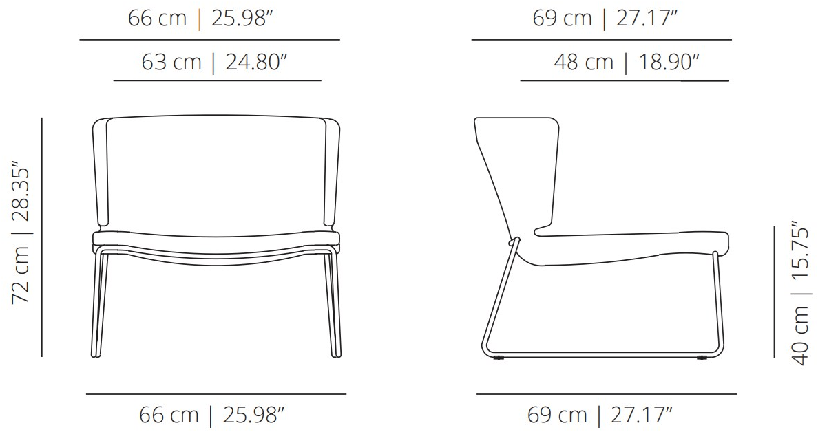 Viccarbe Санное кресло из ткани Wrapp sun-id-1390771 - Вид №8