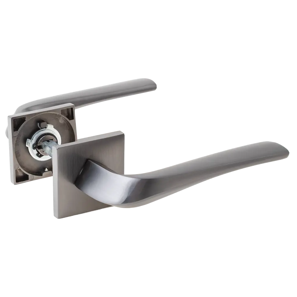 Дверная ручка на розетке Armex H-30117-A без запирания цвет графит STLM-2083149