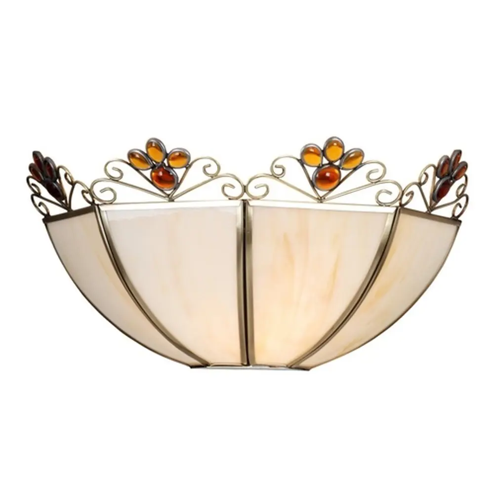 Бра Copperland 1xE27x60 Вт, металл/стекло, цвет бронза/мультиколор Arte Lamp STLM-2166216