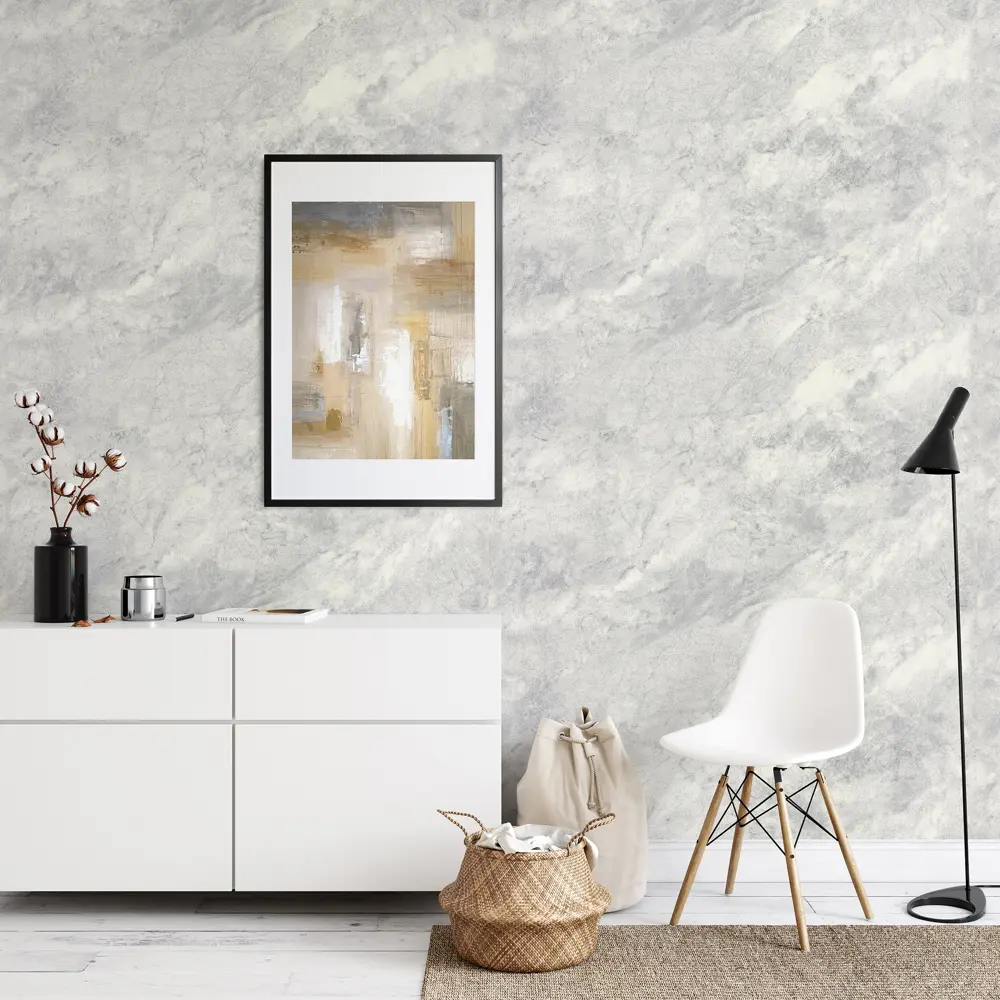 Обои флизелиновые Wall Decor Турин темно-серые 1.06 м 75157-26 STLM-2055653 - Вид №2
