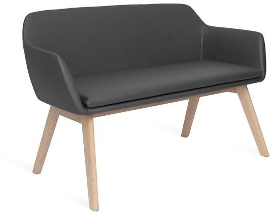 Real Piel 2-х местный кожаный диван Nur sun-id-1438303 - Вид №1