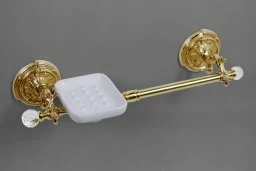Полотенцедержатель с мыльницей ART&MAX BAROCCO CRYSTAL AM-2057P-Do-Ant-C