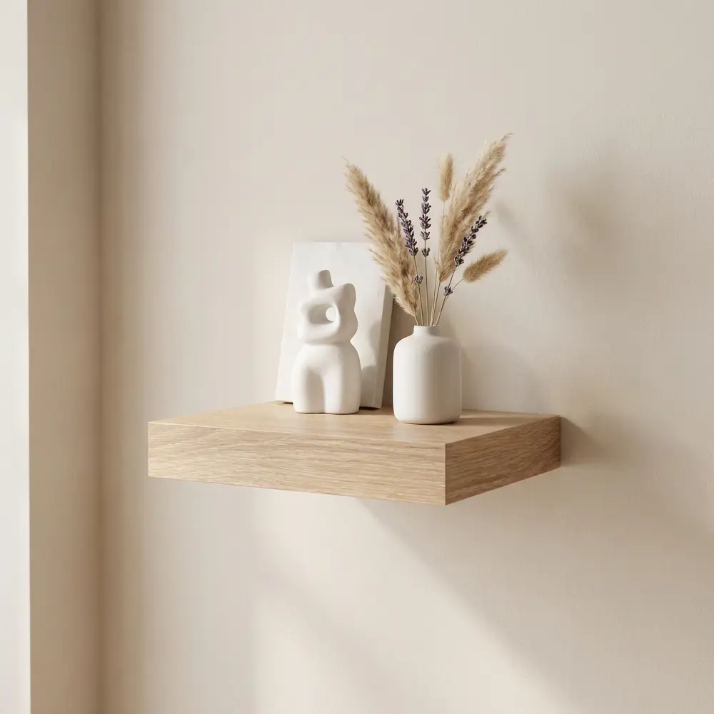 Настенная полка KONSENSA 23x23.5 см со скрытым креплением МДФ цвет ду STLM-2074936