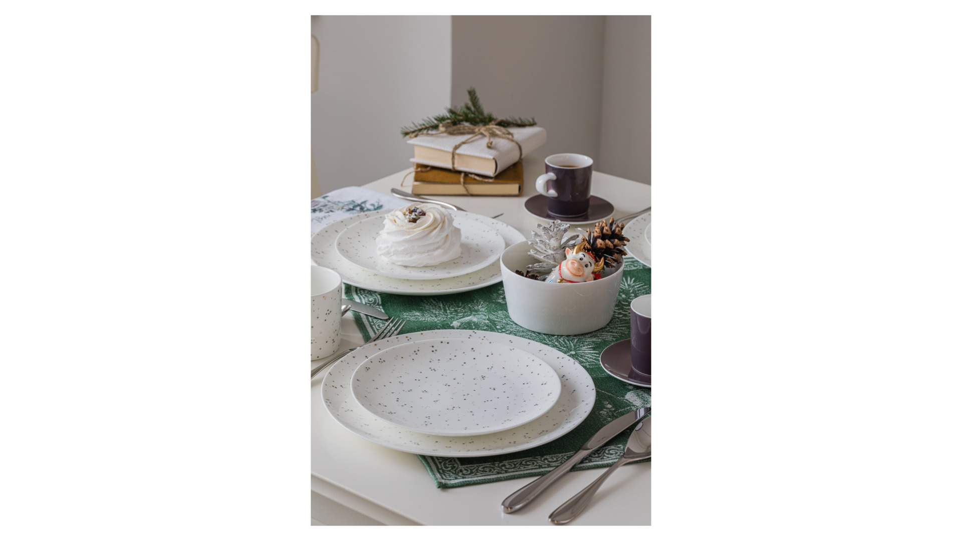 10658026 Mix&Match Тарелка обеденная углубленная Mix&Match Конфетти 27см, фарфор Фарфор костяной  - Вид №3